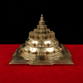 Solid Panchdhatu Meru Sri Yantra. Precision-carved with flawless sacred geometry 5 inch.