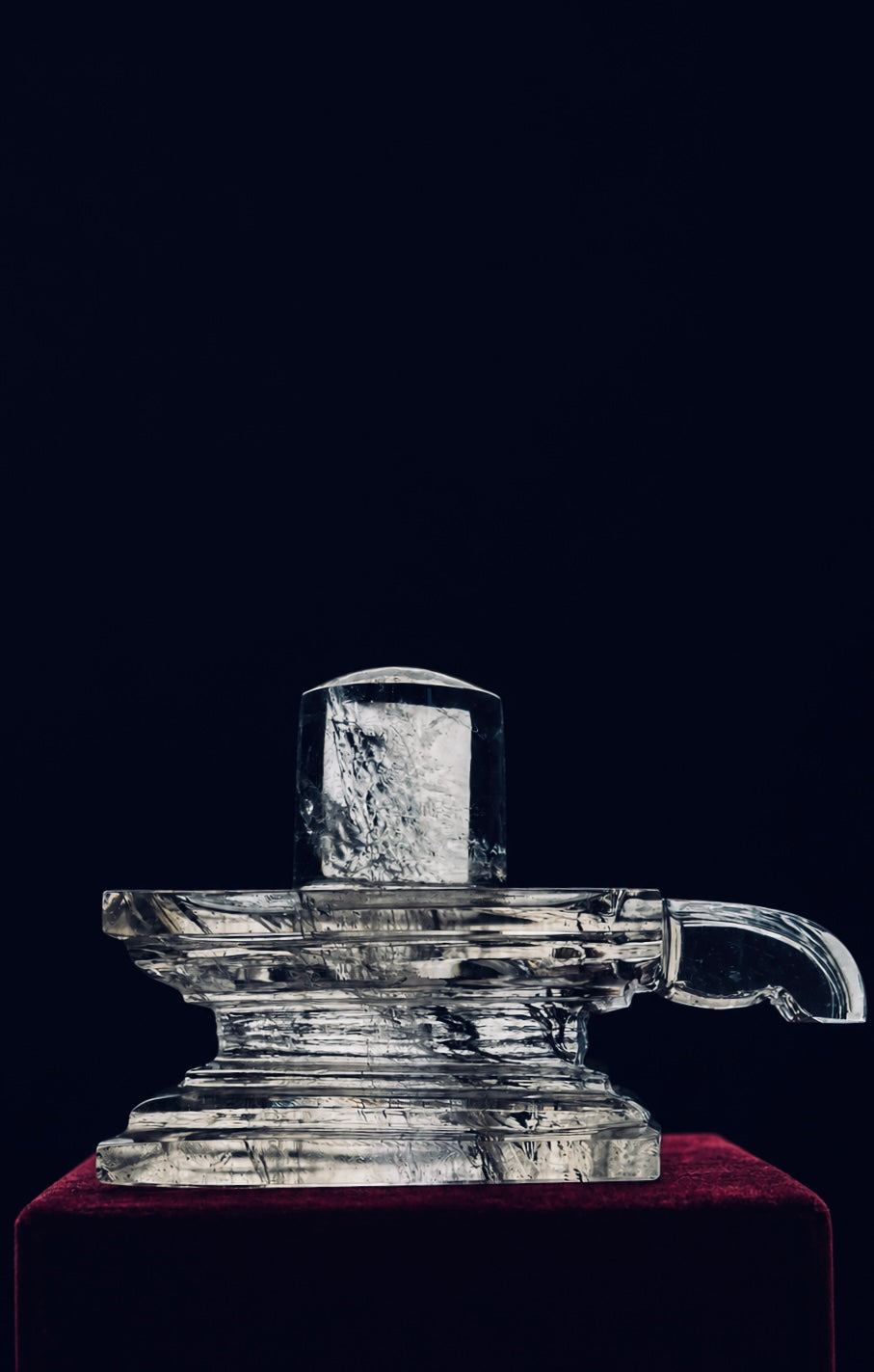 Pure Crystal Shivling | Bring Peace & Positive Energy to Your Sacred Space