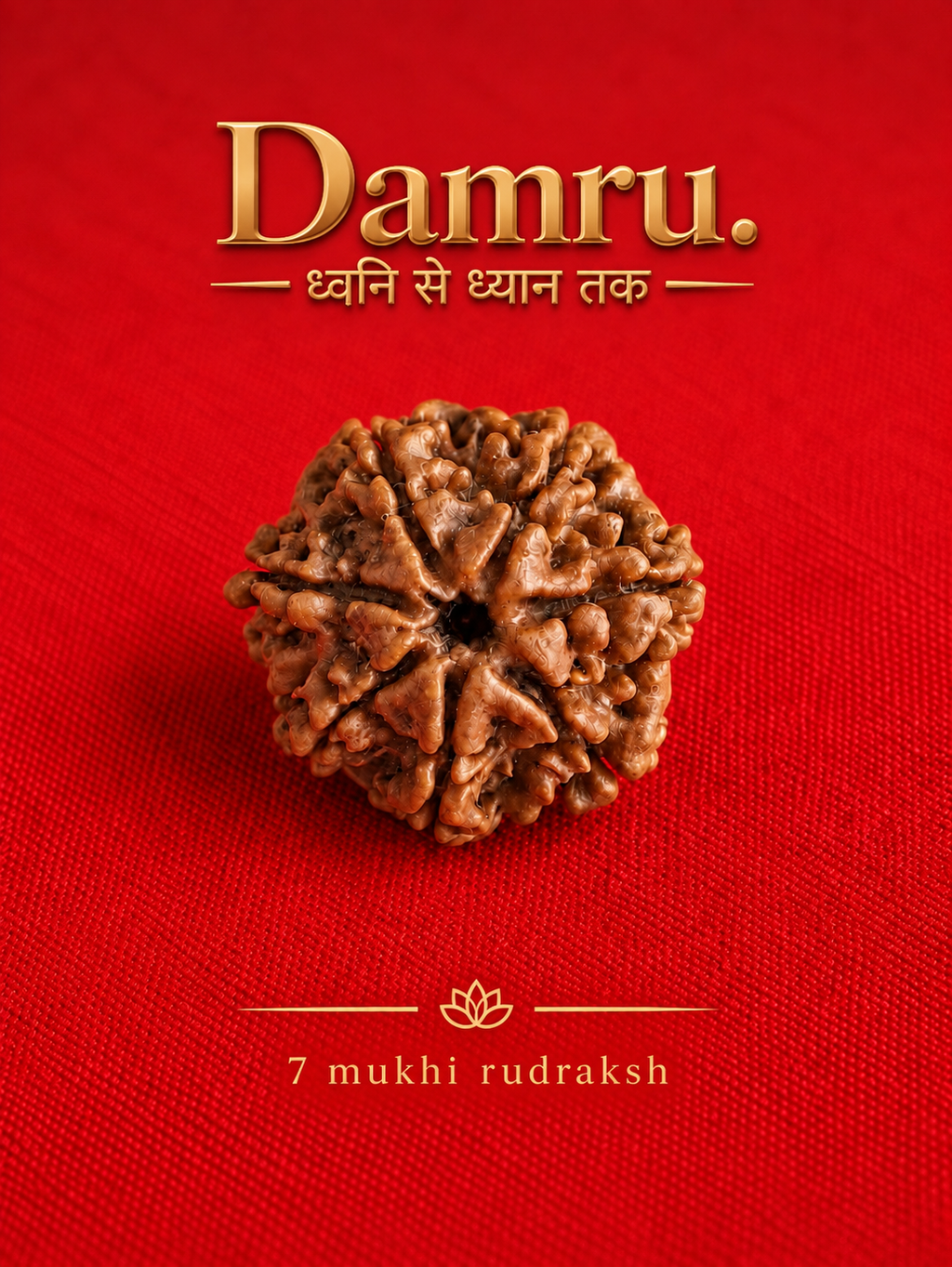 Authentic 7 Mukhi Nepali Rudraksha (Seven Faced).