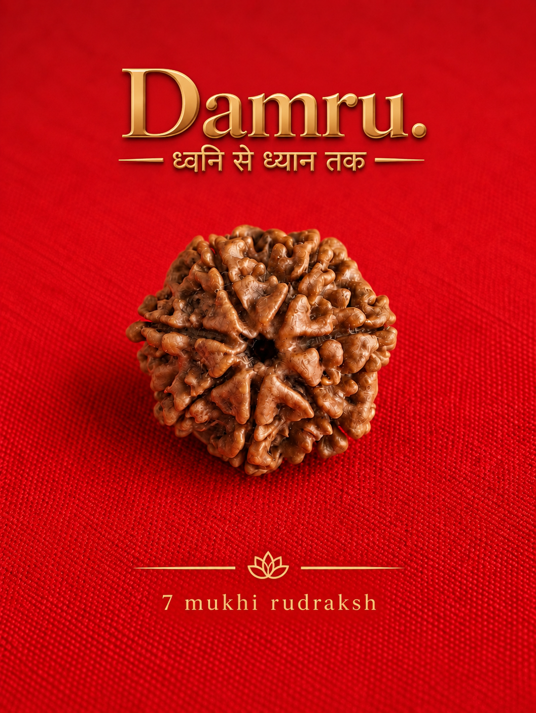 Authentic 7 Mukhi Nepali Rudraksha (Seven Faced).