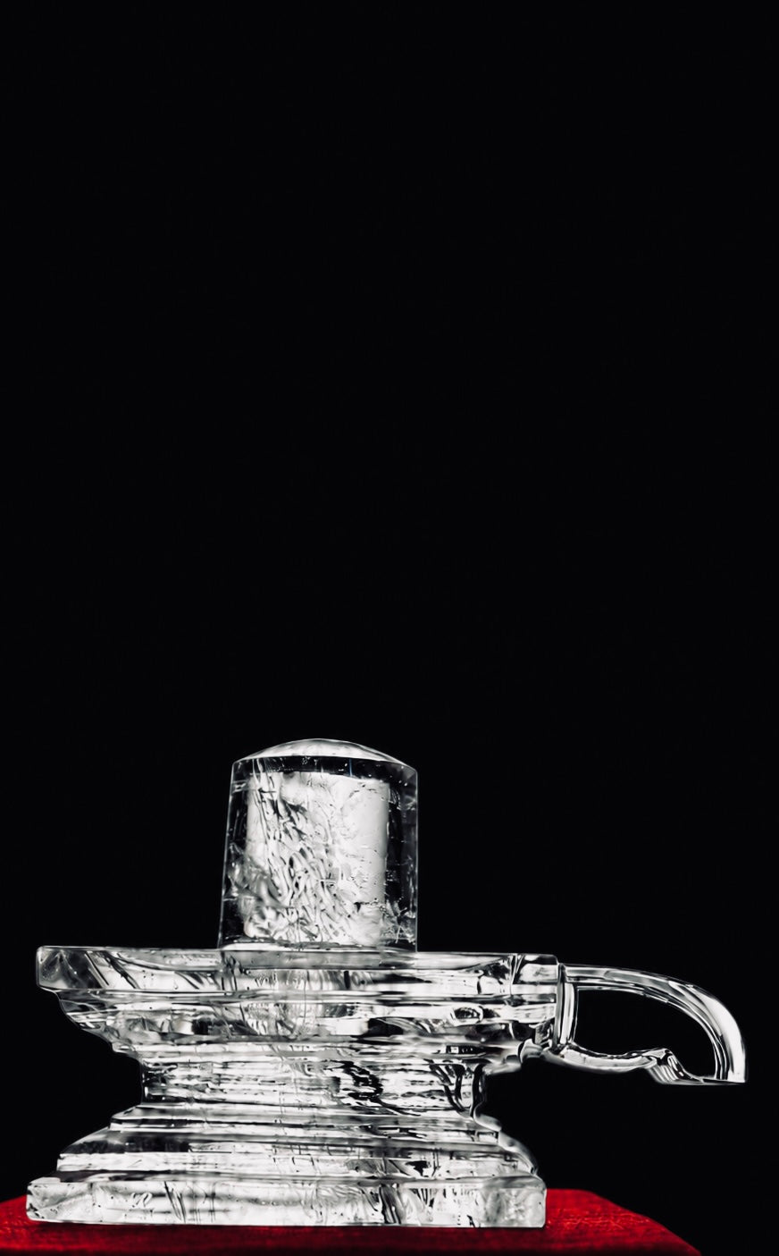 Pure Crystal Shivling | Bring Peace & Positive Energy to Your Sacred Space