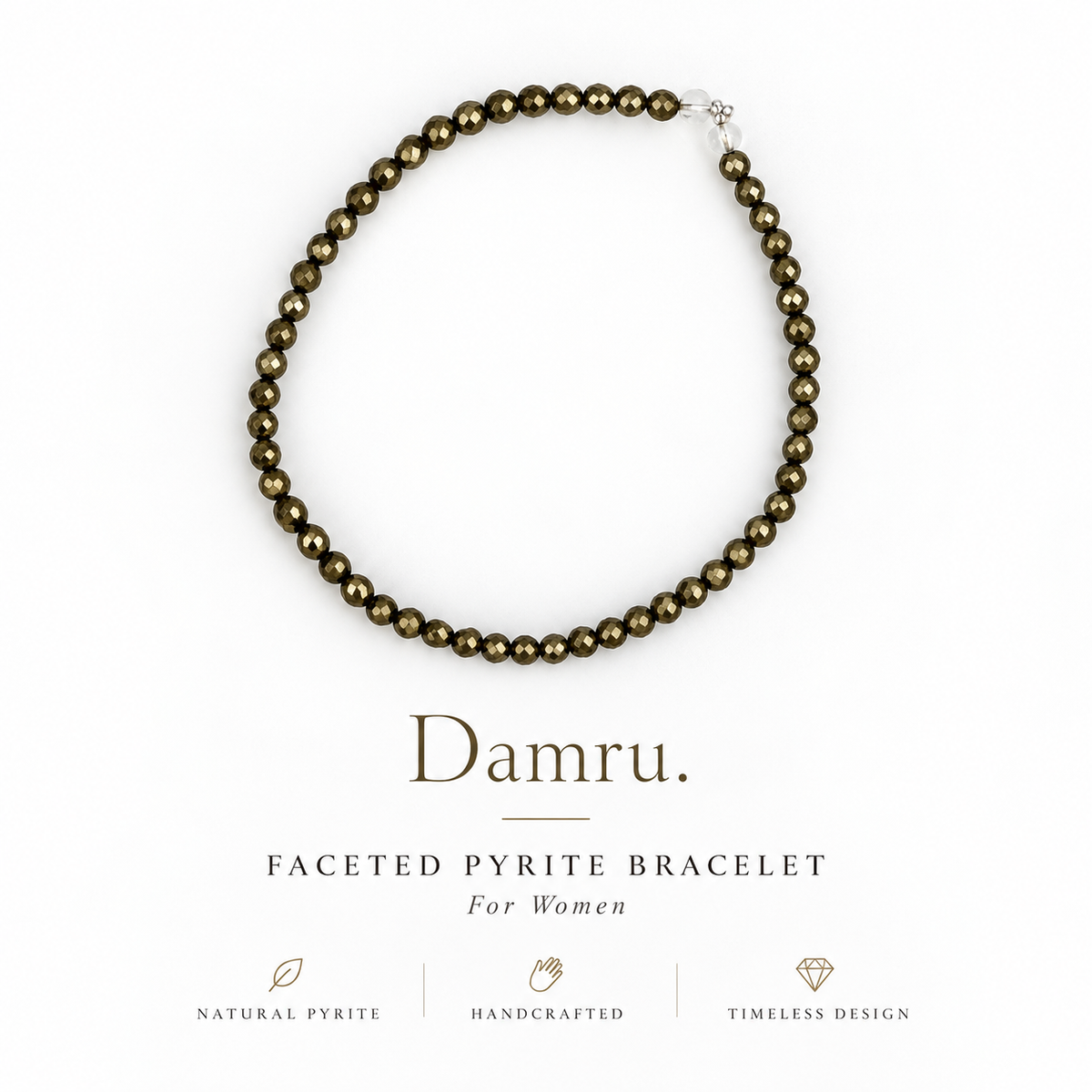 Discover the Premium Pyrite Bracelet for Women by Damru.