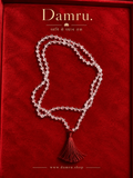 Authentic Sphatik Mala (4mm) | Lightweight Quartz Crystal Japa Mala for Women – Damru