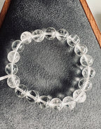 Natural Sphatik Bracelet Crystal Quartz | Unisex Stretch Bracelet