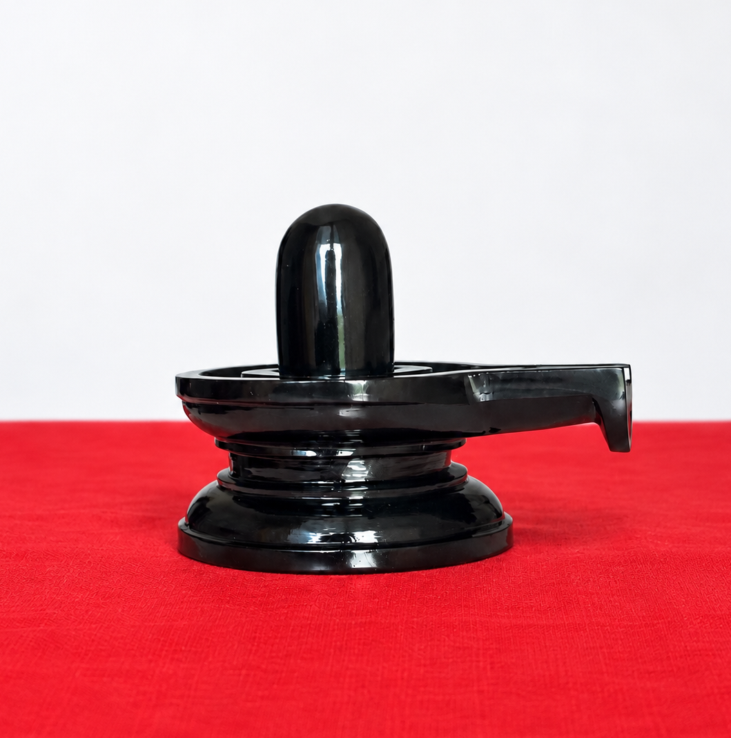 Authentic Black Agate Stone Shivling | Premium Shiva Lingam for Pooja & Vastu