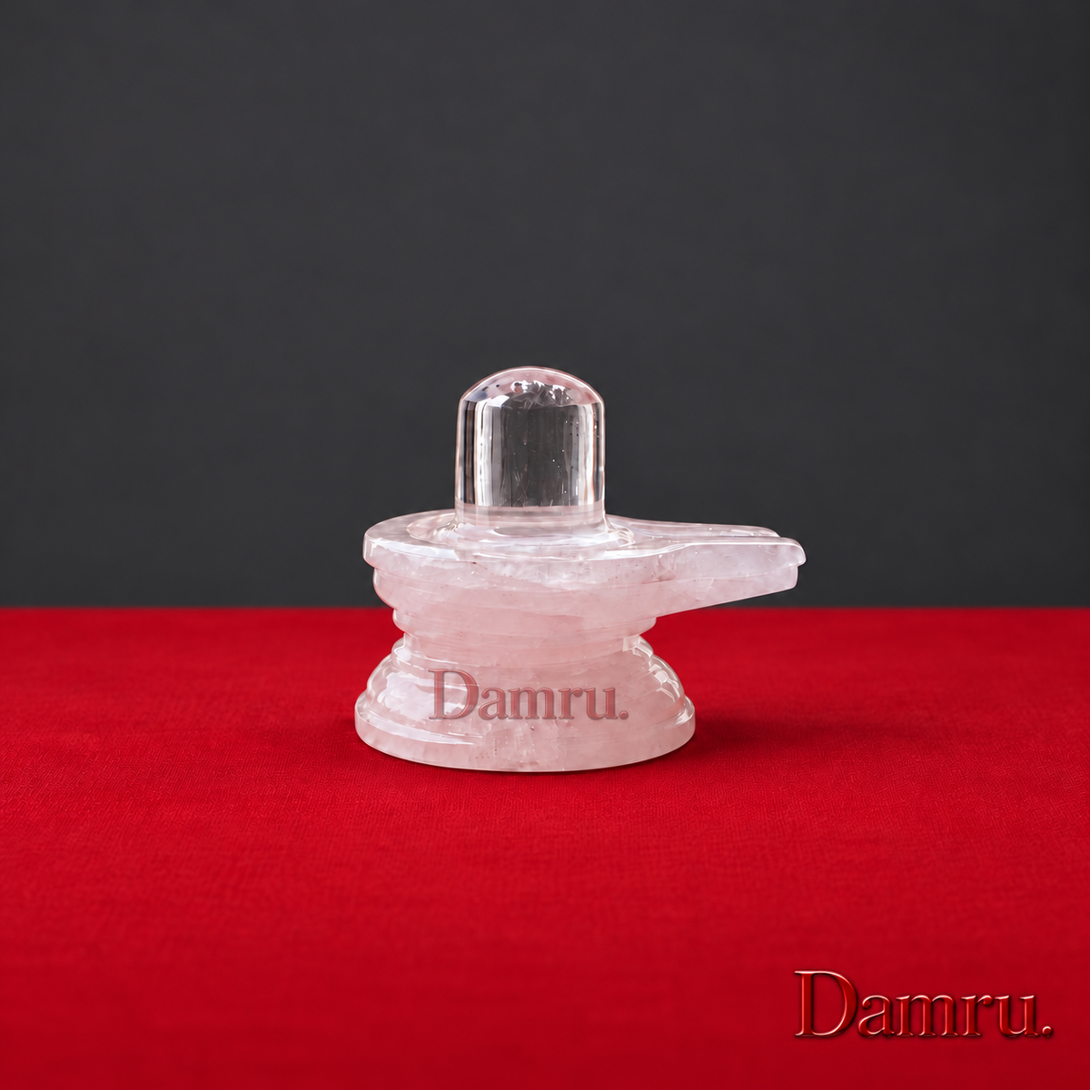 Authentic Sphatik & Pink Quartz Shivling | Premium Crystal Shiva Lingam for Vastu & Home Pooja