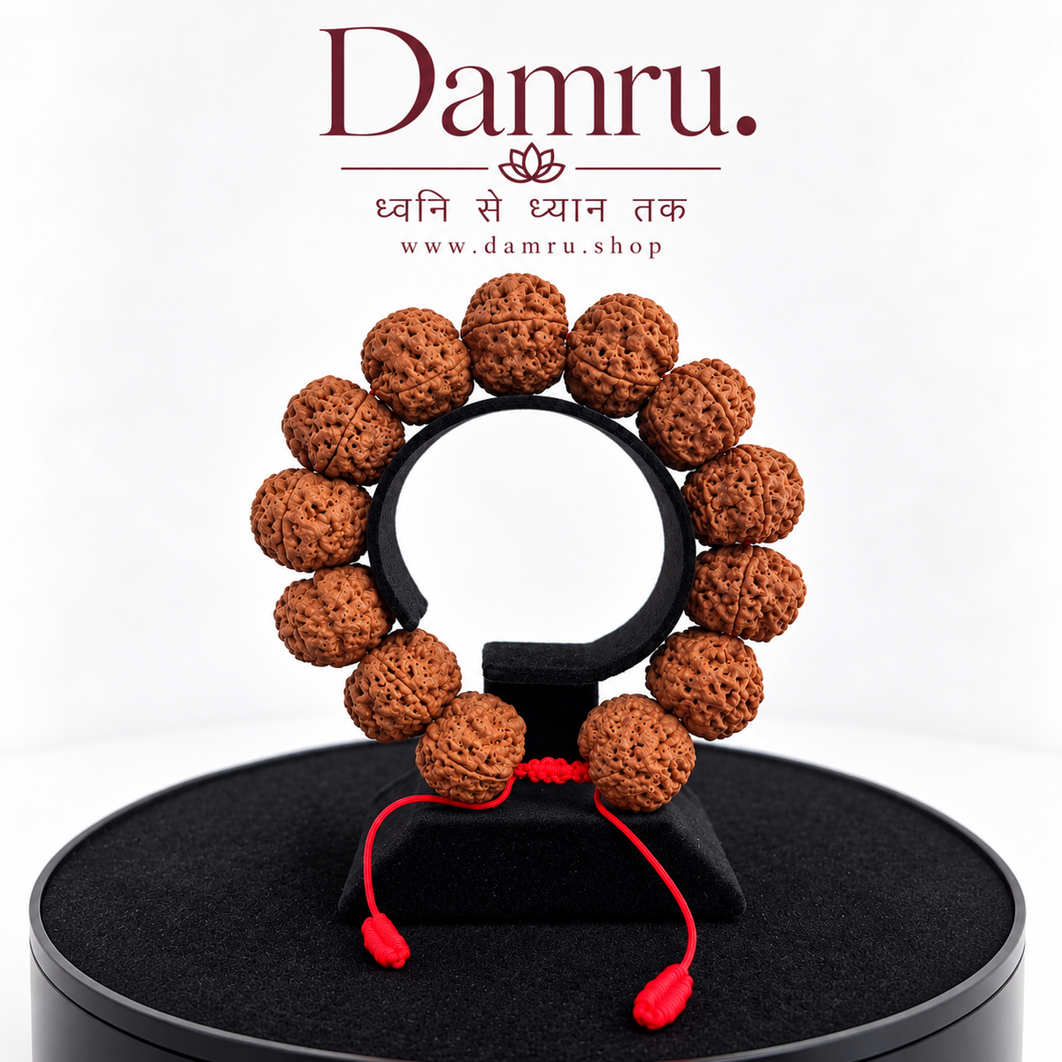 Super Collector Nepali 5 Mukhi Rudraksha Bracelet | Rare Large Beads with Adjustable Red Cord