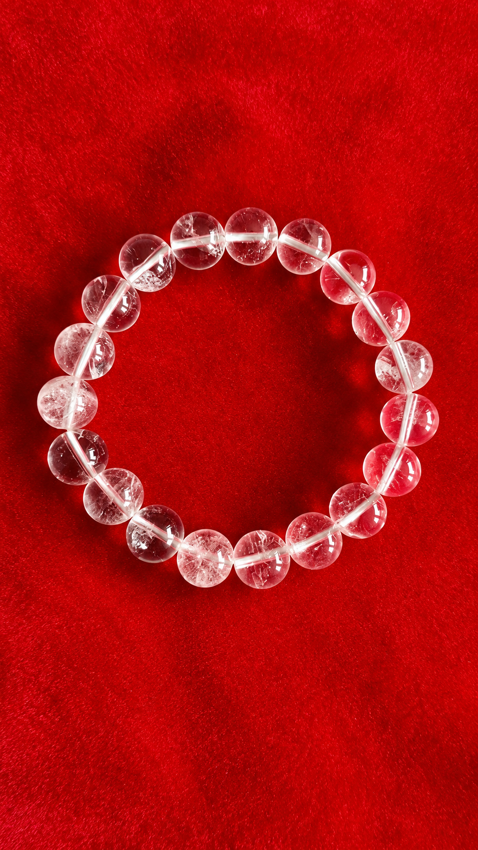 Natural Sphatik Bracelet Crystal Quartz | Unisex Stretch Bracelet