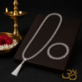 Natural Sphatik Mala & Bracelet Combo – 8 mm Crystal Quartz Beads | 10% Combo Discount